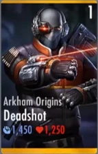 Deadshot/Arkham Origins's character card.