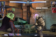 Martian Manhunter's passive applying Mental Damage.