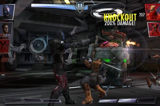 If Gotham Knight reaches 200%, his drone will appear.