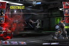 Red Lantern Hal knocks himself out due to his health costs.