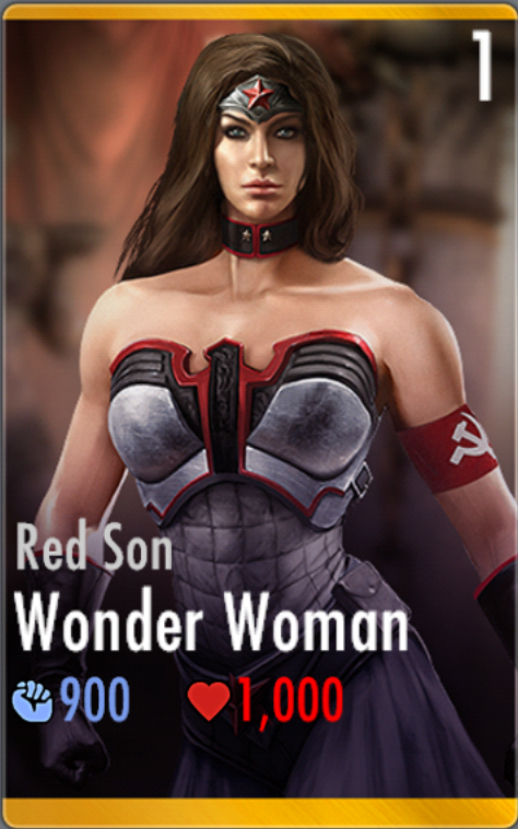 red son wonder woman injustice