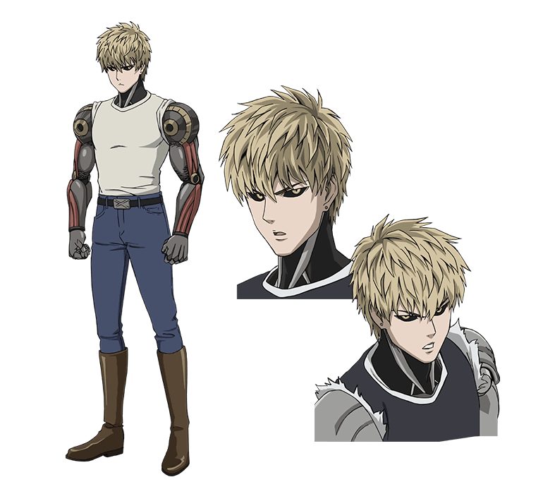 Manga colors on X: One punch man OPM - Genos vs Saitama glowing