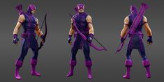 Classic Hawkeye Pieces: Boots, Suit, Gloves, Mask, Quiver, Bow, Arrows, Belt