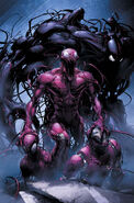 Carnage defeats Spider-Man and Iron Man