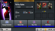 Animated Harley Quinn's card in Injustice Mobile