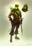 Concept art for Green Arrow.