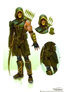 Concept art for Green Arrow.