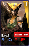 Hawkgirl's IOS Card (with Damage and Health boost)