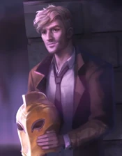 Constantine in Doctor Fate's Injustice 2 ending.
