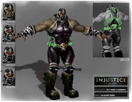 Luchador Bane Concept Art.