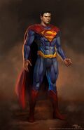 Concept art for Superman.