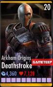 Arkham Origins Deathstroke Card