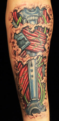Realistic Medical Anatomical Tattoo by Mystical Mike