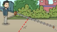 Willyrex using the extendable claw