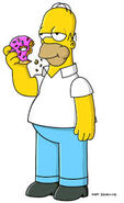 Homer eating a donut