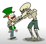 Spark being captured by the skeleton
