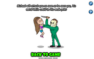 Michael Myers catches Ariana (game over screen)