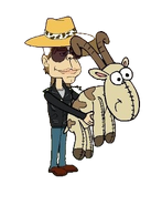 Dross with the goat plush