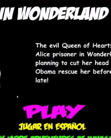 Obama In Wonderland Inkagames English Wiki Fandom