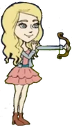 Lenay with the bow.png (335 KB) Lenay shooting an arrow