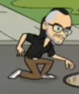 Xokas opening the sewer lid