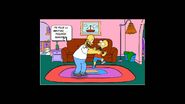 Homer choking Bart