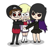 Lyna caught by Dani and Lyna.EXE