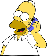Homer on the phone