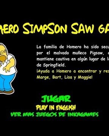 Homer Simpson Saw Game Inkagames English Wiki Fandom Przygodowa gra typu point & click. homer simpson saw game inkagames