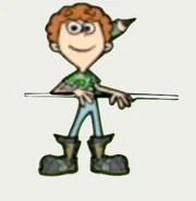 Tony wearing iron boots