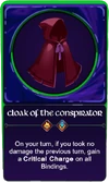 Cloak of the Conspirator wiki