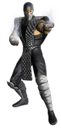Aparición con su traje klásico en Mortal Kombat (2011).