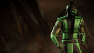 Render de Reptile con su traje Klassic Reptile en Mortal Kombat X.