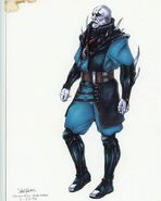 Arte conceptual por John Tobias para Mortal Kombat Mythologies: Sub-Zero.