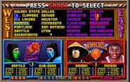 Reptile en NBA Jam: Tournament Edition (Midway, 1993).