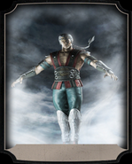 Cameo de Fujin en "Raiden's Ally: Fujin, God of Wind Support Card", port de Mortal Kombat Mobile.