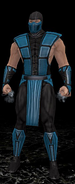 Classic Sub-Zero como skin para Sub-Zero en el port de Mortal Kombat (2011) para PlayStation Vita.