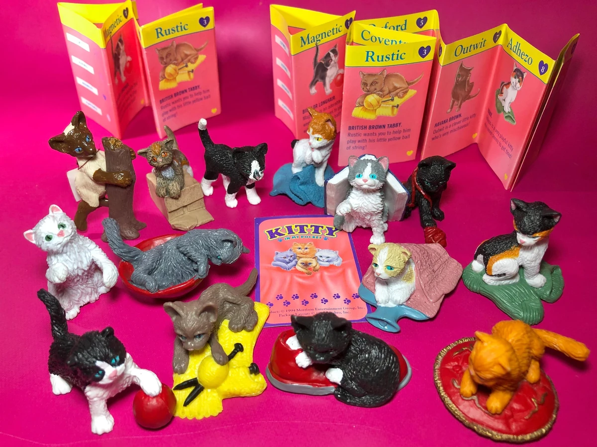 2017 MEG Kitty In My Pocket 10 Piece Play Pack NEW Sealed 886144487019 - Foto 5