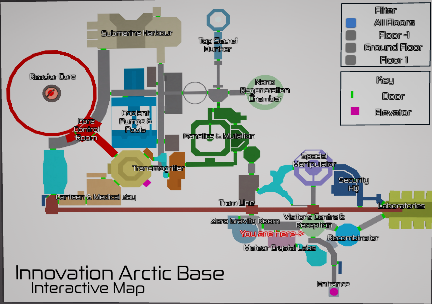 Innovation Arctic Base: Map | Innovation Labs Wiki | Fandom