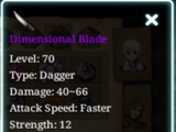 Dimensional Blade