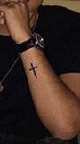 Sergio Calderon - Cross Tattoo