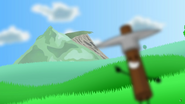 Pickaxe behind Insanity Mountain.