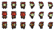 Kaycee's reconstructed sprite sheet in act II, provided by Shrinevandal.