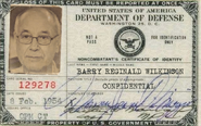 Barry's Department of Defense ID card