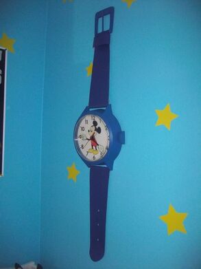 Mickey mouse wrist deals watch wall clock
