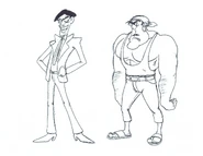 Brian Lemay designs featuring Ricardo and the M.A.D. Wrestler from Prince of the Gypsies