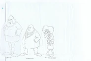 Brian Lemay character designs, including the Wild Man