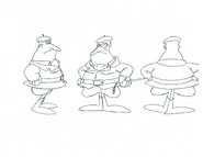 Brian Lemay's designs for the director - inked