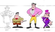 line-up of Brian Lemay designs, with the director identified as "Fritz"
