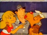 Brain licks Uncle Gadget